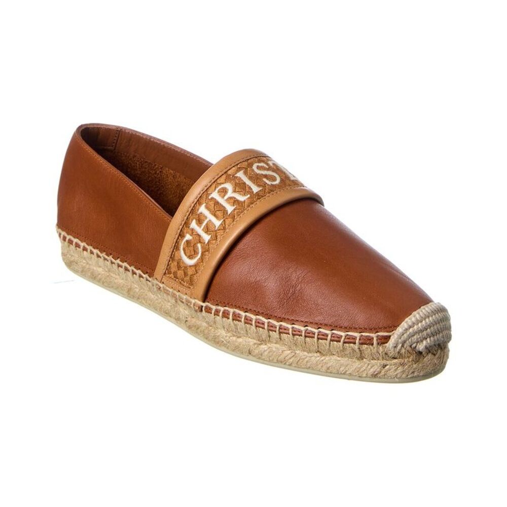 Christian Louboutin Nanoletta Leather Espadrille, Brown